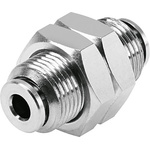 Festo Bulkhead Tube-to-Tube Adaptor, Push In 4 mm to Push In 4 mm, Tube-to-Tube Connection Style, 578299