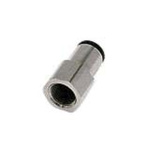 Legris LF3000 Series Straight Threaded Adaptor, G 1/2 Male to Push In 16 mm, Threaded-to-Tube Connection Style