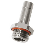 Legris LF3800 Series Straight Threaded Adaptor, R 1/4 Male to Push In 8 mm, Threaded-to-Tube Connection Style