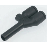 Legris LF3000 Series Y Tube-to-Tube Adaptor, Push In 4 mm to Push In 4 mm, Tube-to-Tube Connection Style
