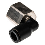 Legris LF3000 Series Elbow Threaded Adaptor, G 3/8 Female to Push In 8 mm, Threaded-to-Tube Connection Style