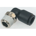 Legris LF3000 Series Elbow Threaded Adaptor, G 1/2 Male to Push In 14 mm, Threaded-to-Tube Connection Style