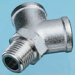 Legris 0911 Series Y Threaded Adaptor, R 1/8 Male to G 1/8 Female, Threaded Connection Style