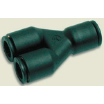 Legris LF3000 Series Y Tube-to-Tube Adaptor, Push In 8 mm to Push In 8 mm, Tube-to-Tube Connection Style