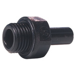 John Guest PM Series Straight Threaded Adaptor, R 1/4 Male to Push In 8 mm, Threaded-to-Tube Connection Style