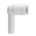 SMC KQ2 Series Elbow Tube-toTube Adaptor, Push In 4 mm to Push In 4 mm, Tube-to-Tube Connection Style