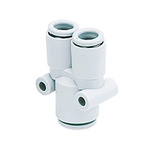 SMC KQ2 Series Y Tube-to-Tube Adaptor, Push In 10 mm to Push In 10 mm, Tube-to-Tube Connection Style