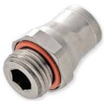 Legris LF3600 Series Straight Threaded Adaptor, M5 Male to Push In 4 mm, Threaded-to-Tube Connection Style