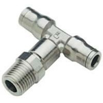 Legris LF3600 Series Tee Threaded Adaptor, Push In 8 mm to Push In 8 mm, Threaded-to-Tube Connection Style