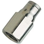 Legris LF3600 Series Straight Threaded Adaptor, G 1/4 Female to Push In 6 mm, Threaded-to-Tube Connection Style