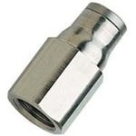 Legris LF3600 Series Straight Threaded Adaptor, G 1/8 Female to Push In 8 mm, Threaded-to-Tube Connection Style