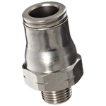 Legris LF3600 Series Straight Threaded Adaptor, R 1/4 Male to Push In 4 mm, Threaded-to-Tube Connection Style
