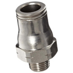 Legris LF3600 Series Straight Threaded Adaptor, R 1/4 Male to Push In 8 mm, Threaded-to-Tube Connection Style