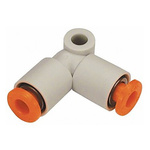 SMC KQ2 Series Elbow Tube-toTube Adaptor, Push In 6 mm to Push In 6 mm, Tube-to-Tube Connection Style