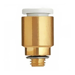 SMC KQ2 Series Elbow Threaded Adaptor, NPT 1/8 Male to Push In 1/4 in, Threaded-to-Tube Connection Style