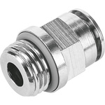 Festo NPQH Series Straight Threaded Adaptor, M5 Male to Push In 6 mm, Threaded-to-Tube Connection Style, 578335