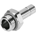 Festo NPQH Series Straight Threaded Adaptor, G 1/8 Male to Push In 4 mm, Threaded-to-Tube Connection Style, 578360