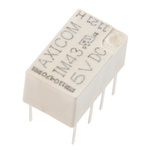 5-1462037-8 | TE Connectivity PCB Mount Latching Signal Relay, 5V dc Coil, 2A Switching Current, DPDT