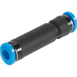 Festo QSK Series Straight Tube-to-Tube Adaptor, Push In 10 mm to Push In 10 mm, Tube-to-Tube Connection Style, 153442