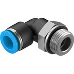 Festo Elbow Threaded Adaptor, G 1/2 Male to Push In 12 mm, Threaded-to-Tube Connection Style, 132058