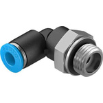 Festo Elbow Threaded Adaptor, G 1/4 Male to Push In 6 mm, Threaded-to-Tube Connection Style, 132051
