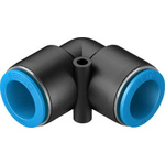 Festo QS Series Elbow Tube-toTube Adaptor, Push In 16 mm to Push In 16 mm, Tube-to-Tube Connection Style, 133194