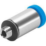 Festo Straight Threaded Adaptor, M7 Male to Push In 6 mm, Threaded-to-Tube Connection Style, 132919