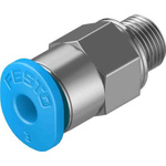 Festo Straight Threaded Adaptor, M5 Male to Push In 3 mm, Threaded-to-Tube Connection Style, 130777
