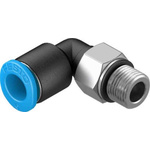 Festo Elbow Threaded Adaptor, M7 Male to Push In 6 mm, Threaded-to-Tube Connection Style, 130774