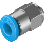 Festo Straight Threaded Adaptor, M3 Male to Push In 4 mm, Threaded-to-Tube Connection Style, 130776
