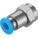 Festo Straight Threaded Adaptor, R 1/8 Male to Push In 6 mm, Threaded-to-Tube Connection Style, 130710