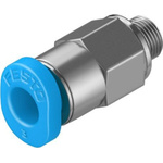 Festo Straight Threaded Adaptor, M3 Male to Push In 3 mm, Threaded-to-Tube Connection Style, 130775