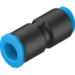 Festo QSM Series Reducer Nipple, Push In 6 mm to Push In 4 mm, Tube-to-Tube Connection Style, 130761