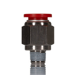 Norgren Pneufit C Series Straight Threaded Adaptor, Push In 10 mm to R 1/8, Threaded-to-Tube Connection Style, C0125