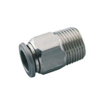 Norgren, R 3/8 Male to Push In 10 mm, Threaded-to-Tube Connection Style