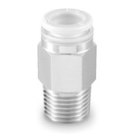 SMC KPQH Series Straight Threaded Adaptor, Push In 4 mm to Push In 4 mm