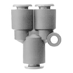 SMC KRU Series Y Fitting, Push In 6 mm to Push In 6 mm