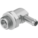 Festo CN Series Elbow Fitting, M5 Male to Push In 4 mm, Threaded-to-Tube Connection Style, 12257
