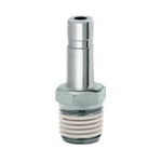 Norgren PNEUFIT 10 Series Straight Threaded Adaptor, R 1/8 Male to Push In 6 mm, Threaded-to-Tube Connection Style,