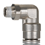 Norgren PNEUFIT 10 Series Straight Threaded Adaptor, R 1/8 Male to Push In 10 mm, Threaded-to-Tube Connection Style,
