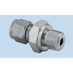 WIKA CPK Series Straight Fitting, M6 to NPT 1/8 Male, Threaded Connection Style, CPK-AD