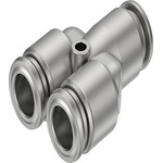 Festo NPQR Series Push-in Fitting, Push In 8 mm to Push In 8 mm, Tube-to-Tube Connection Style, NPQR-Y-Q8