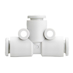SMC KQ2 Series Union Tee, Push In 2 mm to Push In 2 mm, Tube-to-Tube Connection Style