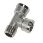 Legris 0917 Series Tee Threaded Adaptor, R 1/4 to G 1/4, 0917 00 13