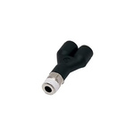 LF 3000 Series Push-in Fitting, 8 mm to R 1/4 Male, Threaded Connection Style, 3148 08 13