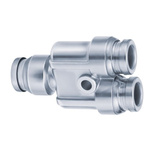 SMC KQG2 Series Y Tube-to-Tube Adaptor, Push In 10 mm to Push In 10 mm, Tube-to-Tube Connection Style