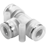 Festo Tee Tube-to-Tube Adaptor Push In 8 mm, Push In 8 mm to Push In 8 mm, Tube-to-Tube Connection Style, 133112