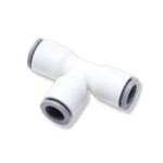 Legris LF6300 LIQUIfit Series Tee Tube-to-Tube Adaptor Push In 6 mm, Push In 6 mm to Push In 6 mm, Tube-to-Tube