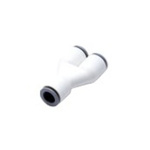 Legris LF6300 LIQUIfit Series Y Tube-to-Tube Adaptor, Push In 6 mm to Push In 6 mm, Tube-to-Tube Connection Style