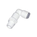 Legris LF6300 LIQUIfit Series Elbow Threaded Adaptor, R 1/4 Male to Push In 8 mm, Threaded-to-Tube Connection Style
